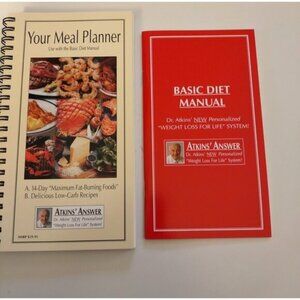 ATKINS' MEAL PLANNER & BASIC DIET MANUAL-NEW